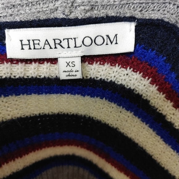 HEARTLOOM Striped Knit Duster Cardigan Size XS - Picture 9 of 13
